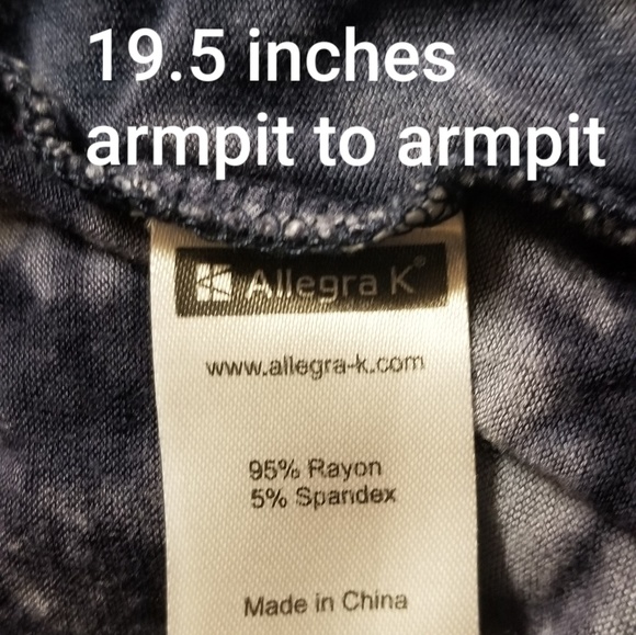 ❤Allegra K Long Sleeves Tie-Dye. - Picture 6 of 8